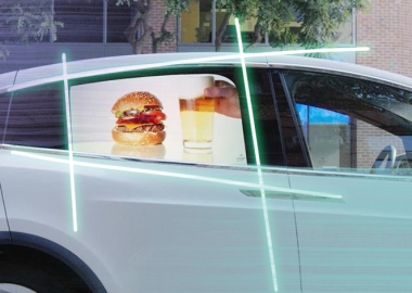 კერძო ავტომობილებში სარეკლამო პროექციის ტექნოლოგია ინერგება