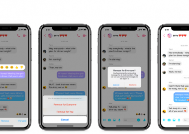 Facebook Messenger-იდან უკვე შეგიძლიათ შემთხვევით გაგზავნილი უხერხული მესიჯი წაშალოთ
