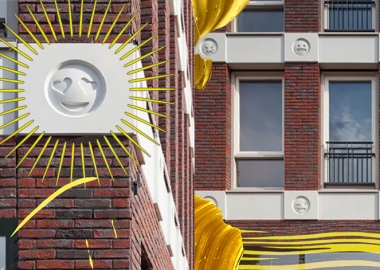 არტისტმა ახალი შენობა WatsApp-ის ემოჯებით მოაპირკეთა