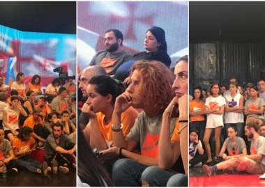 რუსთავი 2 - ფოტოები ტელევიზიიდან სტრასბურგის გადაწყვეტილების შემდეგ