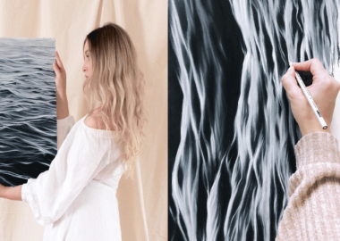 ხელოვანი, რომელმაც სამსახურს თავი დაანება, რათა ოკეანის ტალღების სილამაზე აღებეჭდა