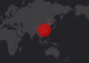 კორონავირუსის გავრცელების ინტერაქტიული რუკა