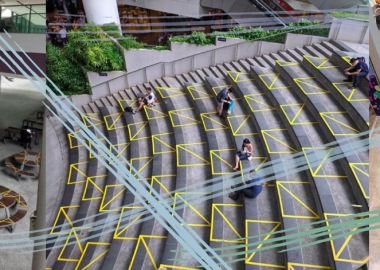 ფერადი "სკოჩის" ხელოვნება და სოციალური დისტანცირების წესები