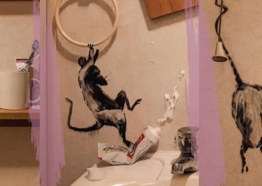 ბენკსიმ კარანტინში ყოფნისას საკუთარი სააბაზანო ხელოვნების ინსტალაციად გადააქცია