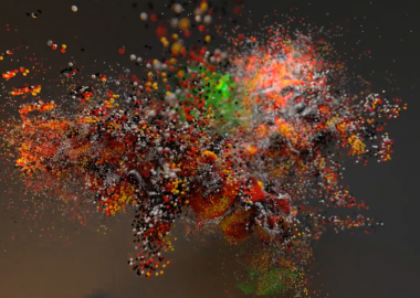 ამაზონური ჩიტების ჭიკჭიკის ვიზუალიზაცია - ენდი თომასის ციფრული სკულპტურა