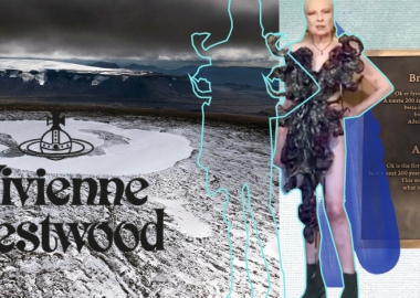 ვივიენ ვესტვუდმა დამდნარ მყინვარს ეკოლოგიური ვიდეომანიფესტი მიუძღვნა