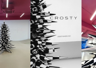 CROSTY-ის საახალწლო დეკორაცია - ლაშაო გაბუნიას მიერ შექმნილი ნაძვის ხე