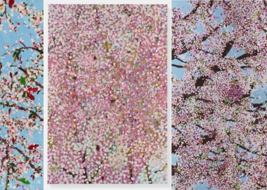 დამიენ ჰირსტის ალუბლების ყვავილობა პარიზში